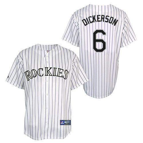 Corey Dickerson #6 Youth Baseball Jersey-Colorado Rockies Authentic Home White Cool Base MLB Jersey